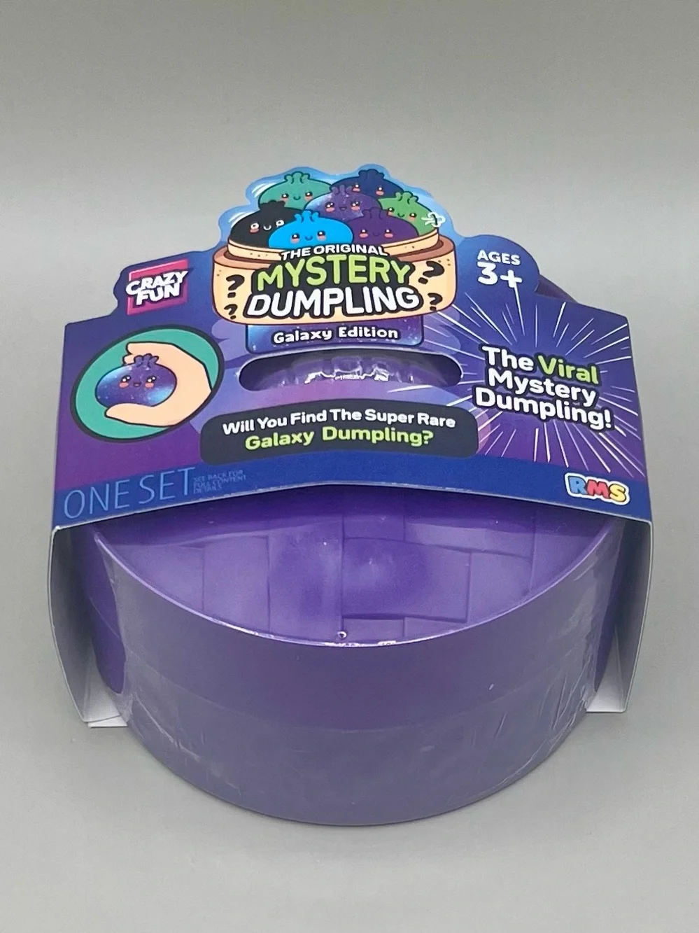 RMS Mystery Dumpling Galaxy Edition - Purple 4” Bun Squishy Crazy Fun VIRAL Toy💜